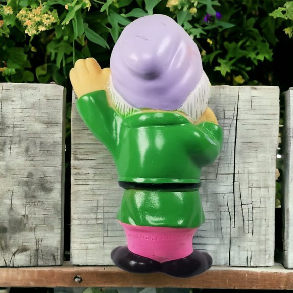 Disney's the Seven Dwarfs 7-Colorful Rubber Squeak Toys a Snow White Colectible - Picture 15 of 16